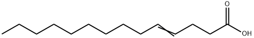 (E)-tetradec-4-enoic acid 结构式