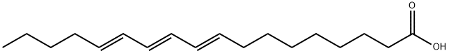 (9E,11E,13E)-9,11,13-octadecatrienoic acid 结构式