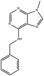6-BENZYLAMINO-9-METHYLPURINE 结构式