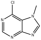 6-氯-7-甲基嘌呤 结构式
