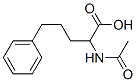 2-acetamido-5-phenyl-pentanoic acid 结构式