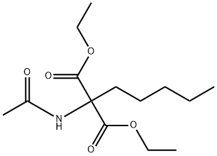 diethyl 2-acetamido-2-pentyl-propanedioate 结构式