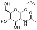 烯丙基2-乙酰氨基-2-脱氧-Α-D-吡喃葡萄糖苷 结构式