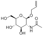 烯丙基-2-乙酰氨基-2-脱氧-BETA-D-吡喃葡萄糖苷 结构式
