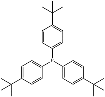 tris(4-tert-butylphenyl)phosphane 结构式