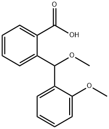 2-[methoxy-(2-methoxyphenyl)methyl]benzoic acid 结构式