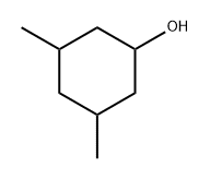 3,5-二甲基环己醇(异构体的混合物) 结构式