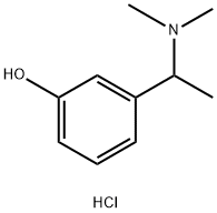 3-[1-(二甲基氨基)乙基]苯酚盐酸盐 结构式