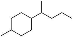 1-Methyl-4-(1-methylbutyl)cyclohexane 结构式