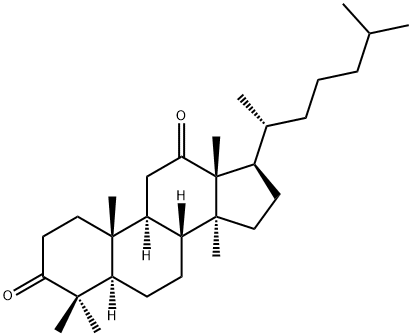 Lanostane-3,12-dione 结构式