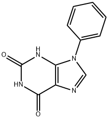 9-Phenyl-3,9-dihydro-1H-purine-2,6-dione 结构式