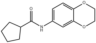 Cyclopentanecarboxamide, N-(2,3-dihydro-1,4-benzodioxin-6-yl)- (9CI) 结构式