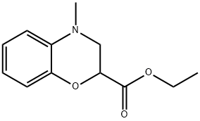 4-甲基-3,4-二氢-2H-苯并[B][1,4]恶嗪-2-甲酸乙酯 结构式