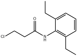 3-氯-N-(2,6-二乙基苯基)丙酰胺 结构式
