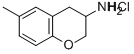 6-METHYL-CHROMAN-3-YLAMINE HYDROCHLORIDE 结构式