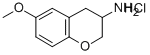 6-METHOXY-CHROMAN-3-YLAMINE HYDROCHLORIDE 结构式