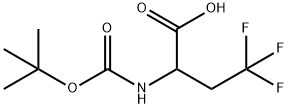 叔丁氧羰基-2-氨基-4-4,4-三氟丁酸 结构式