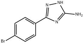 5-(4-溴苯基)-4H-1,2,4-三唑-3-胺 结构式