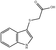 (1{H}-INDOL-3-YLTHIO)ACETIC ACID 结构式