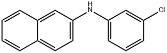 N-(3-氯苯基)萘-2-胺 结构式