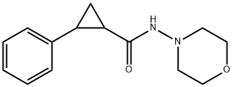 Cyclopropanecarboxamide, N-4-morpholinyl-2-phenyl- (9CI) 结构式