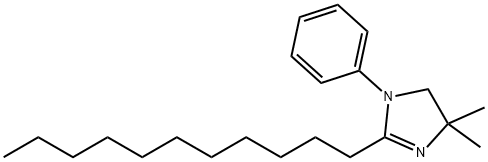 4,4-Dimethyl-1-phenyl-2-undecyl-2-imidazoline 结构式