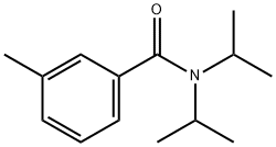 N,N-二异丙基-3-甲基苯甲酰胺 结构式