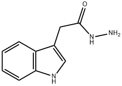 吲哚-3-乙酰肼 结构式