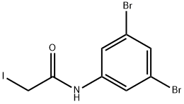 N-(3,5-dibromophenyl)-2-iodo-acetamide 结构式