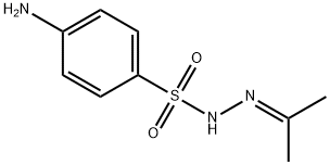 4-amino-N-(propan-2-ylideneamino)benzenesulfonamide 结构式