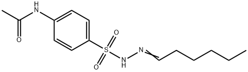 N-[4-[(hexylideneamino)sulfamoyl]phenyl]acetamide 结构式