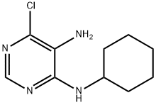6-氯-N4-环己基嘧啶-4,5-二胺 结构式