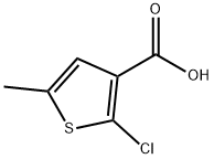 2-氯-5-甲基噻吩-3-羧酸 结构式