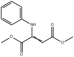 2-(苯基氨基)-2-丁烯二酸二甲酯 结构式