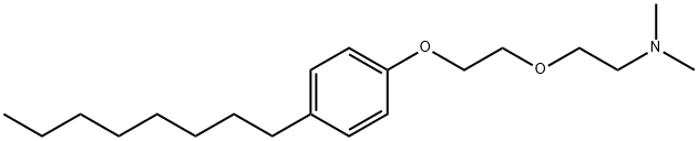 N,N-DIMETHYL-2,(2-(4-(2,4,4-TRIMETHYL PENTAN-2-YL)PHENOXY) ETHOXY)ETHANAMINE 结构式