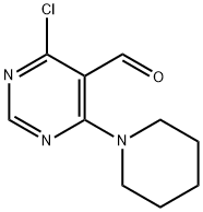 4-氯-6-哌啶基-5-嘧啶甲醛 结构式