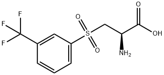 2-amino-3-[3-(trifluoromethyl)phenyl]sulfonyl-propanoic acid 结构式