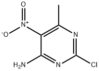 4-氨基-2-氯-6-甲基-5-硝基嘧啶 结构式