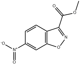 6-硝基苯并[D]异噁唑-3-羧酸甲酯 结构式