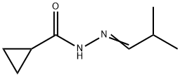 Cyclopropanecarboxylic acid, (2-methylpropylidene)hydrazide (9CI) 结构式