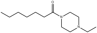 Piperazine, 1-ethyl-4-(1-oxoheptyl)- (9CI) 结构式
