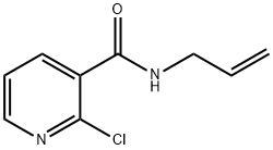 2-氯-N-(丙-2-烯-1-基)吡啶-3-甲酰胺 结构式