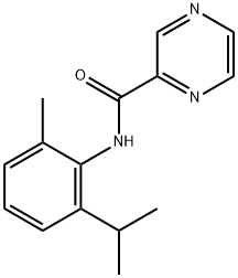 Pyrazinecarboxamide, N-[2-methyl-6-(1-methylethyl)phenyl]- (9CI) 结构式