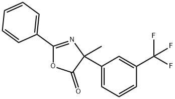 5(4H)-Oxazolone,  4-methyl-2-phenyl-4-[3-(trifluoromethyl)phenyl]- 结构式