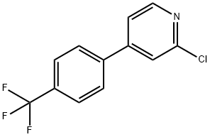 2-CHLORO-4-(4-TRIFLUOROMETHYLPHENYL)PYRIDINE 结构式