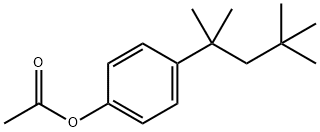 4-叔辛基苯酚乙酸酯 结构式