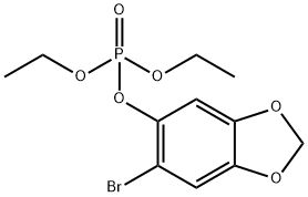 6-bromo-5-diethoxyphosphoryloxy-benzo[1,3]dioxole 结构式