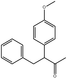 3-(4-methoxyphenyl)-4-phenyl-butan-2-one 结构式