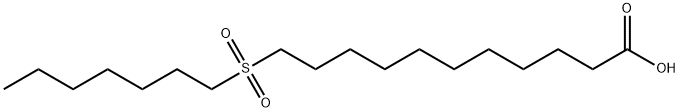 11-heptylsulfonylundecanoic acid 结构式