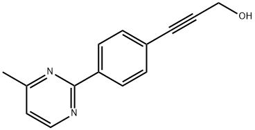 2-Propyn-1-ol, 3-(4-methyl-2-pyrimidinyl)- (9CI) 结构式